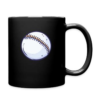 baseball - Tasse einfarbig - Schwarz - Rechts