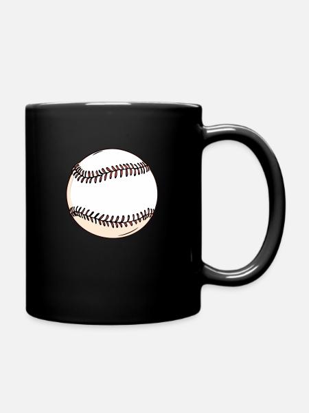 baseball - Full Colour Mug - black