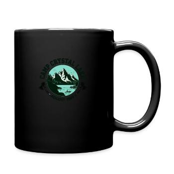 Vintage Illustration Camp Crystal Lake August 1980 - Full Colour Mug - black - Right