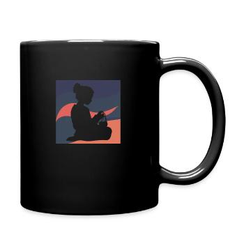 Yarn Knitting Sweater - Full Colour Mug - black - Right