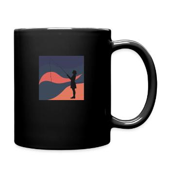 Magnetfischen Fluss Magnet - Tasse einfarbig - Schwarz - Rechts