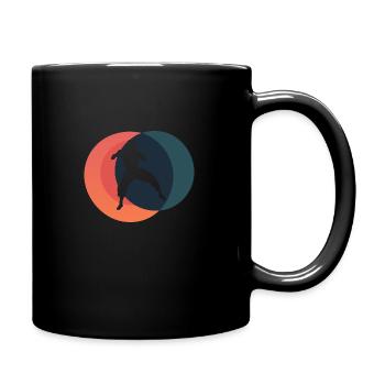Boxen Kampfkunst Training - Tasse einfarbig - Schwarz - Rechts
