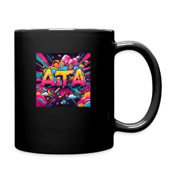 ATTA nuage de fumée - Mug uni - noir - Droite