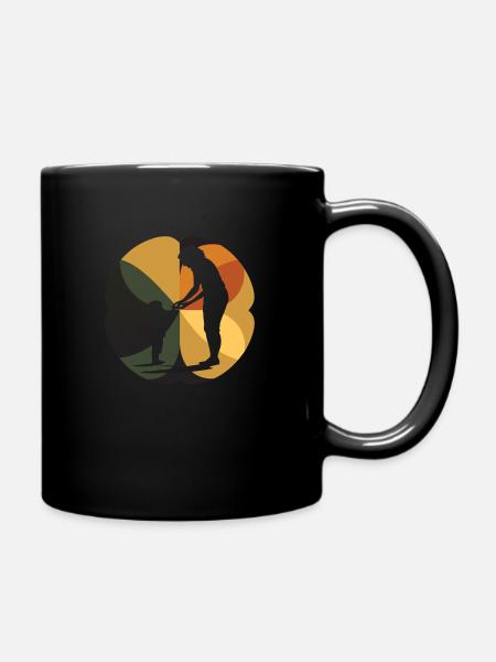 Supervision of night babysitter - Full Colour Mug - black