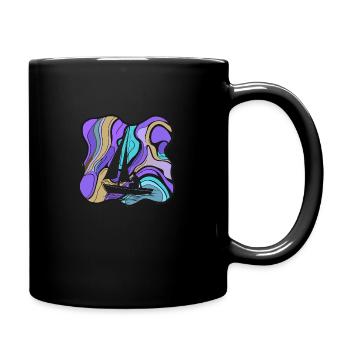 Segler Segelschiff - Tasse einfarbig - Schwarz - Rechts