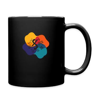 Mathe Problemstellung Mathematik - Tasse einfarbig - Schwarz - Rechts