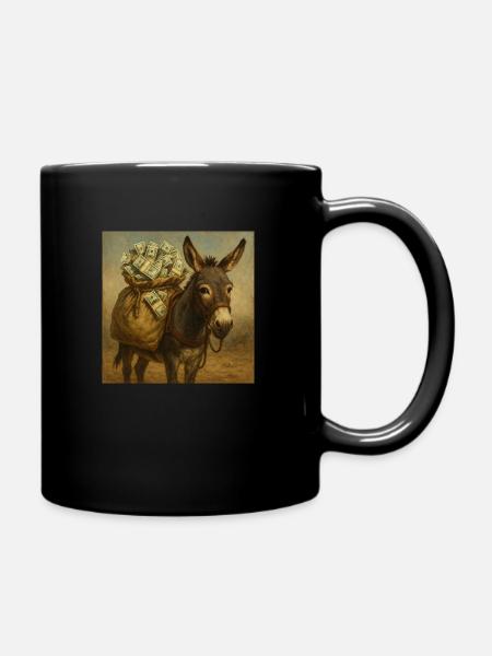 Wealthy Donkey - Tasse einfarbig - Schwarz