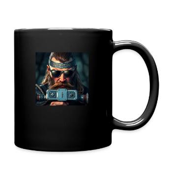 Wikinger-Gewehre - Tasse einfarbig - Schwarz - Rechts