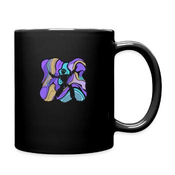 Dance Sport Modern Dance Couple - Full Colour Mug - black - Right