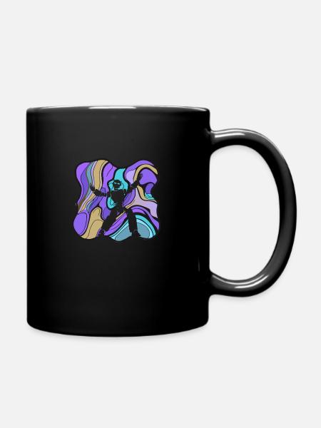 Tanzsport Modern Tanzpaar - Tasse einfarbig - Schwarz