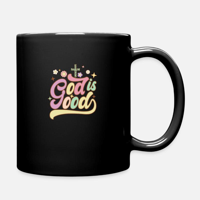 Gott ist gut - Tasse einfarbig - Schwarz
