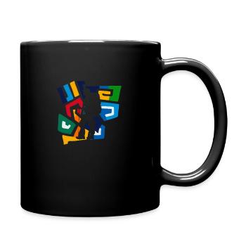 Hiking Mountaineering Hike - Full Colour Mug - black - Right