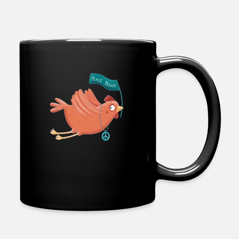 Poulet de la paix Gertrud - Mug uni - noir