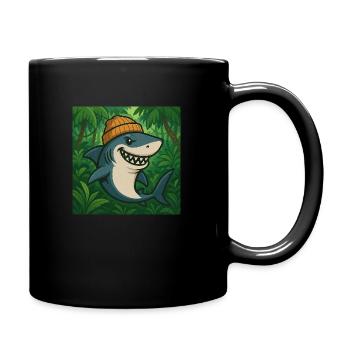 Natriyx shark - Tasse einfarbig - Schwarz - Rechts