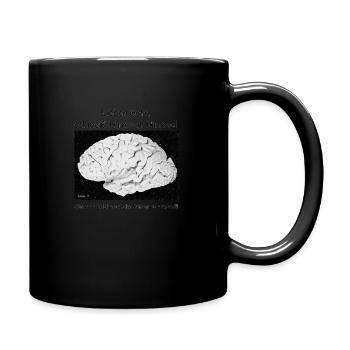 Lieber Gott, schmeiss Hirn vom Himmel. - Tasse einfarbig - Schwarz - Rechts