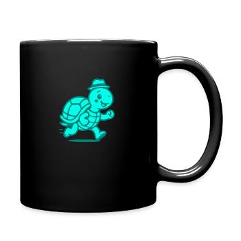 Course de tortue mignonne - Mug uni - noir - Droite