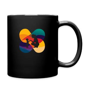 Childcare Kindermaedchen Kindergeschichte - Full Colour Mug - black - Right