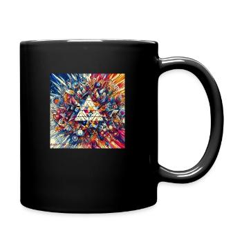 Splash Triangle - Tasse einfarbig - Schwarz - Rechts