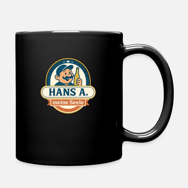 Hans A - Tasse einfarbig - Schwarz