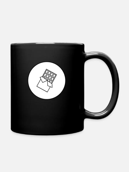 schokolade - Tasse einfarbig - Schwarz
