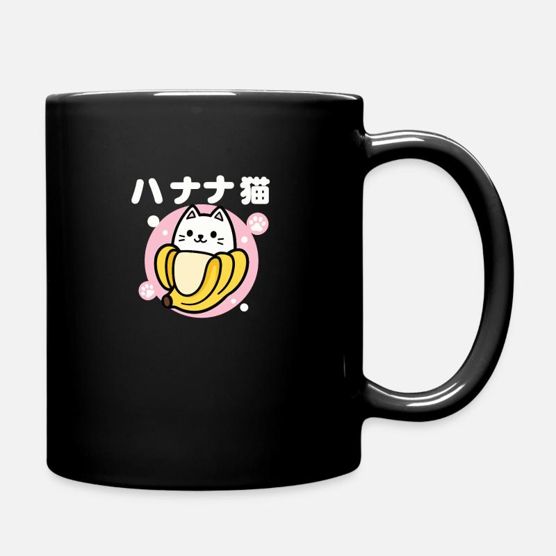 Chat Banane - Mug uni - noir