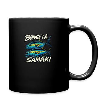 Bonge la Samaki clean– Tuna Fishing Graffiti Style - Full Colour Mug - black - Right