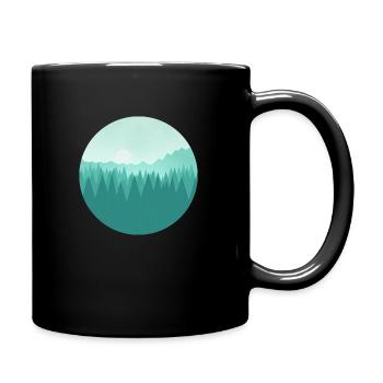 Mountain landscape - Full Colour Mug - black - Right