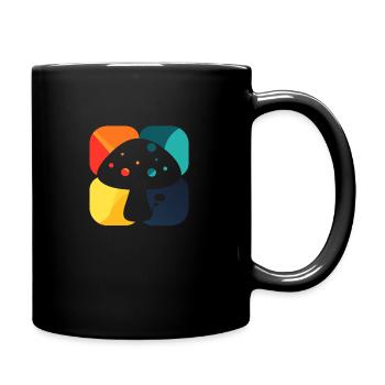 Pilze Mykologie Giftig - Tasse einfarbig - Schwarz - Rechts