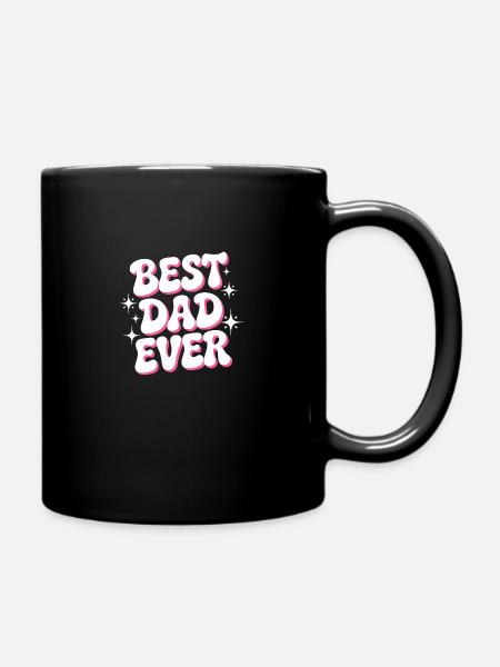 Bester Vater aller Zeiten - Tasse einfarbig - Schwarz