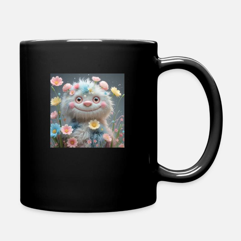 MonsterSüssBlume - Tasse einfarbig - Schwarz