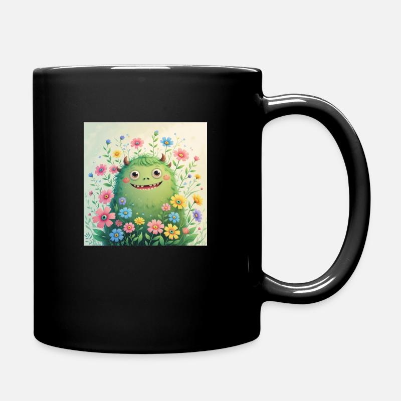 Süßes Monster - Tasse einfarbig - Schwarz