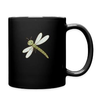 Dragonfly magic – delicate & dazzling - Full Colour Mug - black - Right