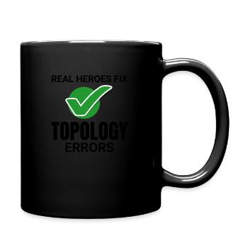 Topology GIS Cartography Map Errors Fix - Full Colour Mug - black - Right