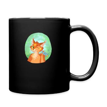 Firestar Feuerstern Warrior Cats cute cat - Full Colour Mug - black - Right