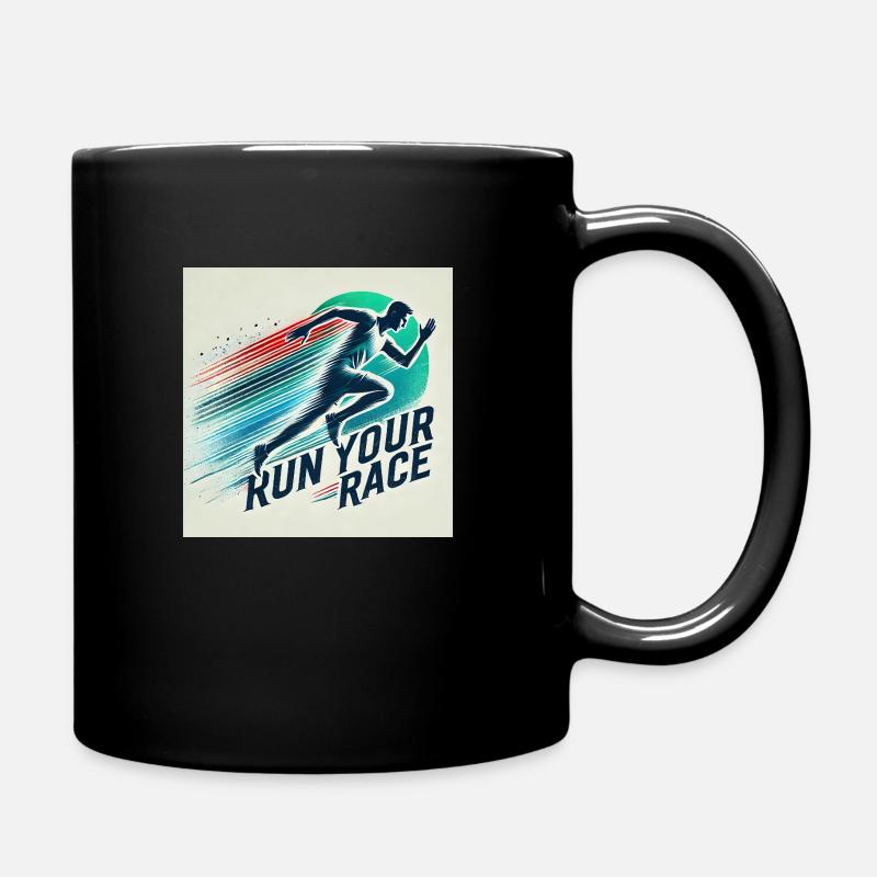Athlet - Tasse einfarbig - Schwarz