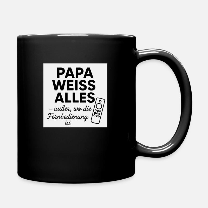 Dicton pour la fête des pères - Mug uni - noir