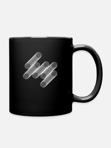 cercles géométriques - Mug uni - noir