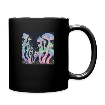 Mystic Mycelium Grove - Tasse einfarbig - Schwarz - Rechts