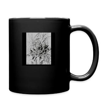 Monochrome Nature - Tasse einfarbig - Schwarz - Rechts