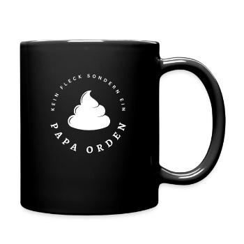 Papa Orden - Vater Auszeichen - Tasse einfarbig - Schwarz - Rechts