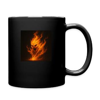 de la flamme - Mug uni - noir - Droite