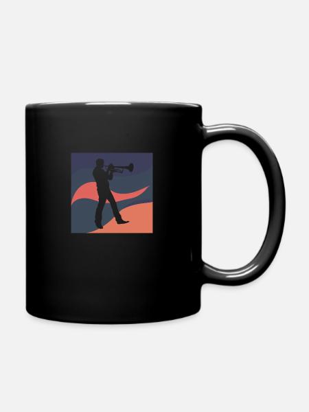 Blasinstrument - Tasse einfarbig - Schwarz