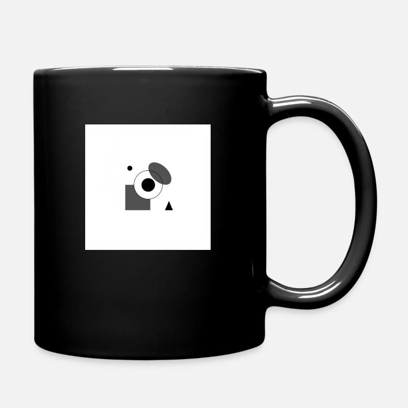 Design graphique abstrait monochrome - Mug uni - noir