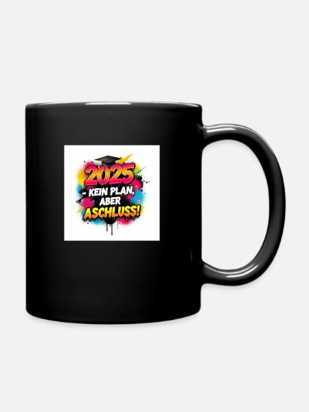 Stylish Graduation 2025 Design – Perfect - Full Colour Mug - black