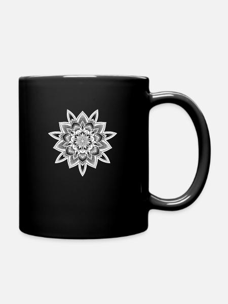 Mandala by Owan - Full Colour Mug - black