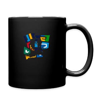 Wandern Hiking - Tasse einfarbig - Schwarz - Rechts