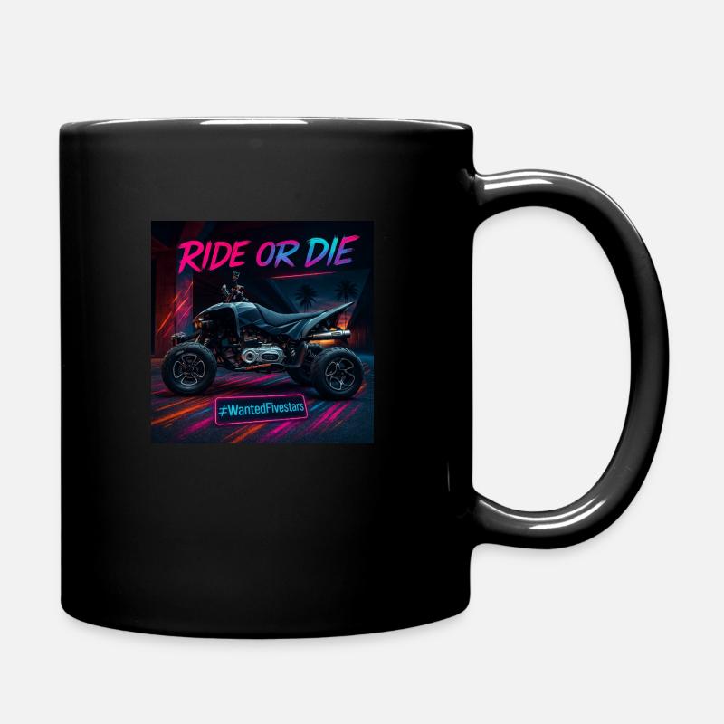 RIDE OR DIE - Tasse einfarbig - Schwarz