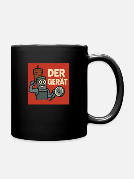 der gerät - Tasse einfarbig - Schwarz
