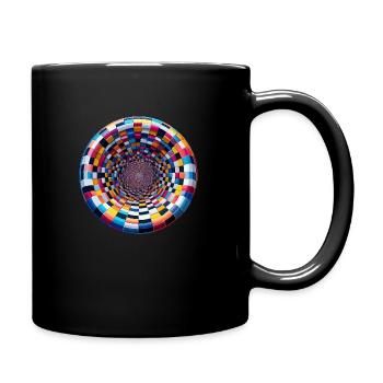Hohlraum farbig - Tasse einfarbig - Schwarz - Rechts