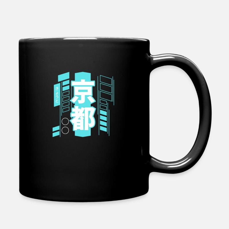 Kyōto Cyberpunk - Tasse einfarbig - Schwarz